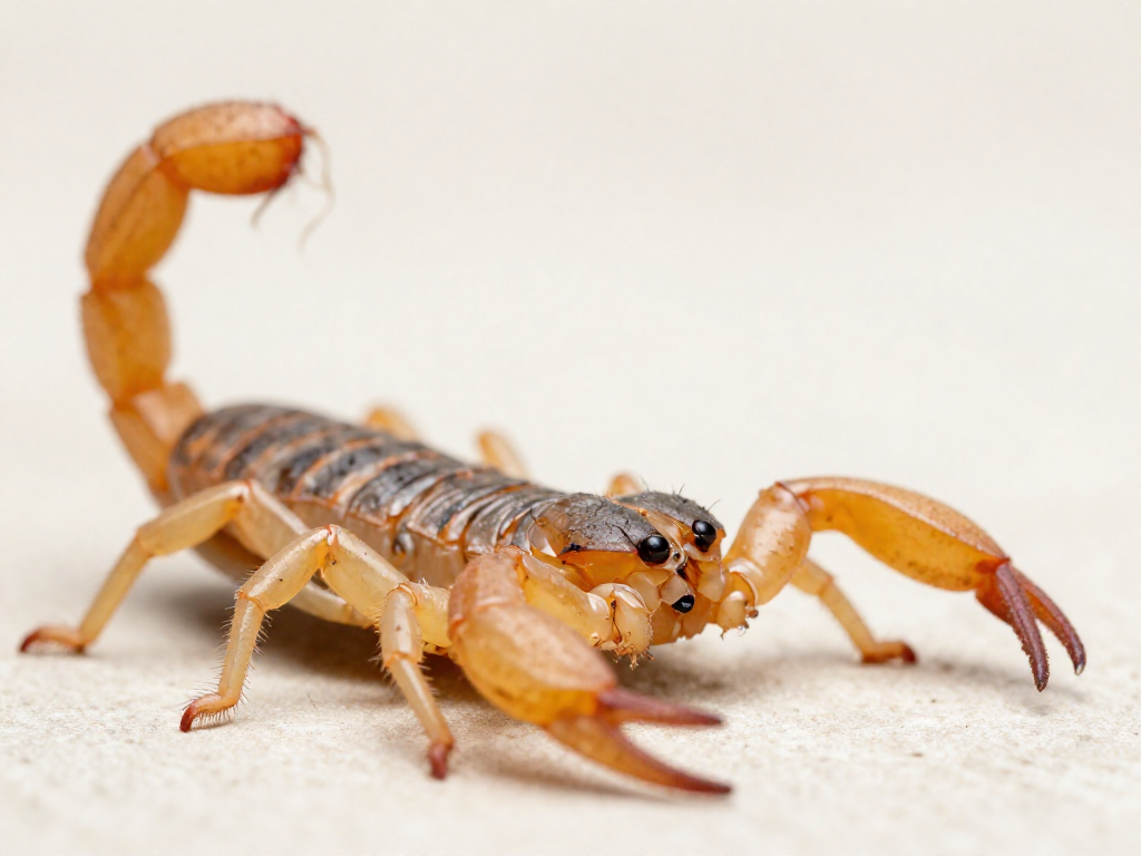 Extreme macro photograph of a scorpion's stinger tip